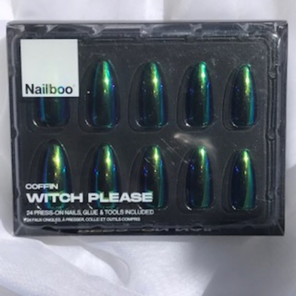 "Halloween Shop" Nailboo COFFIN PRESS-ON NAILS !!!WITCH PLEASE!!!